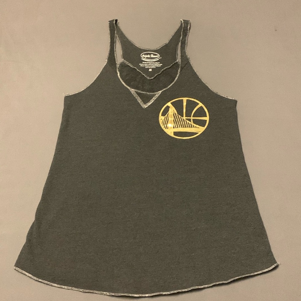 Golden State Warriors Heather Grey Tank Top